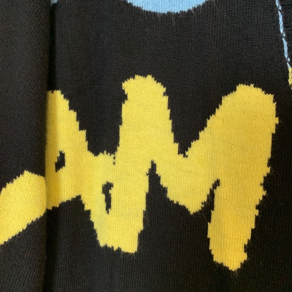 Peace Love World Cardigan Sweater XXS NWOT Black Love Theme Snaps Cozy Artsy - Picture 10 of 15